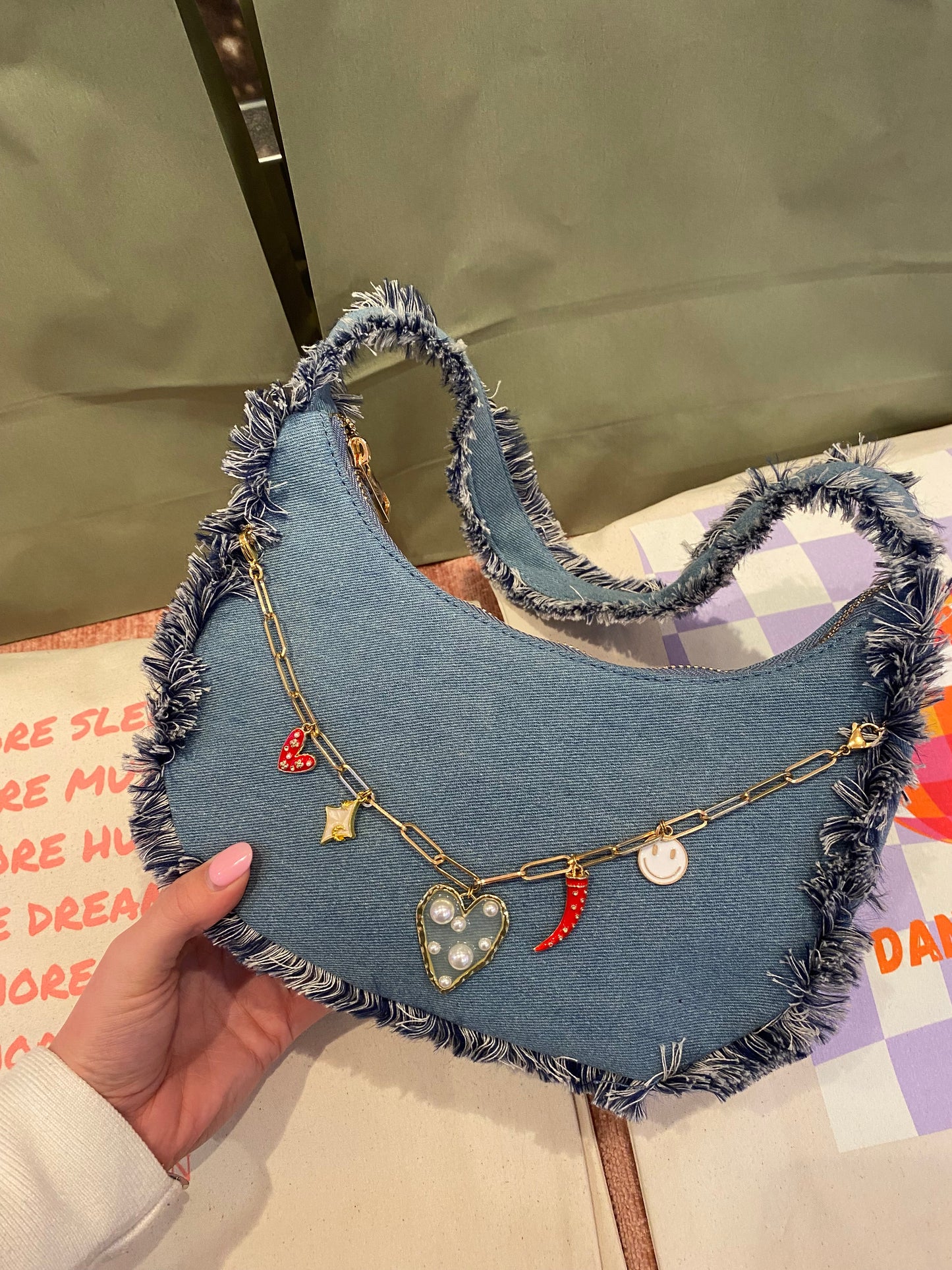 Customized Charmy Bag Red