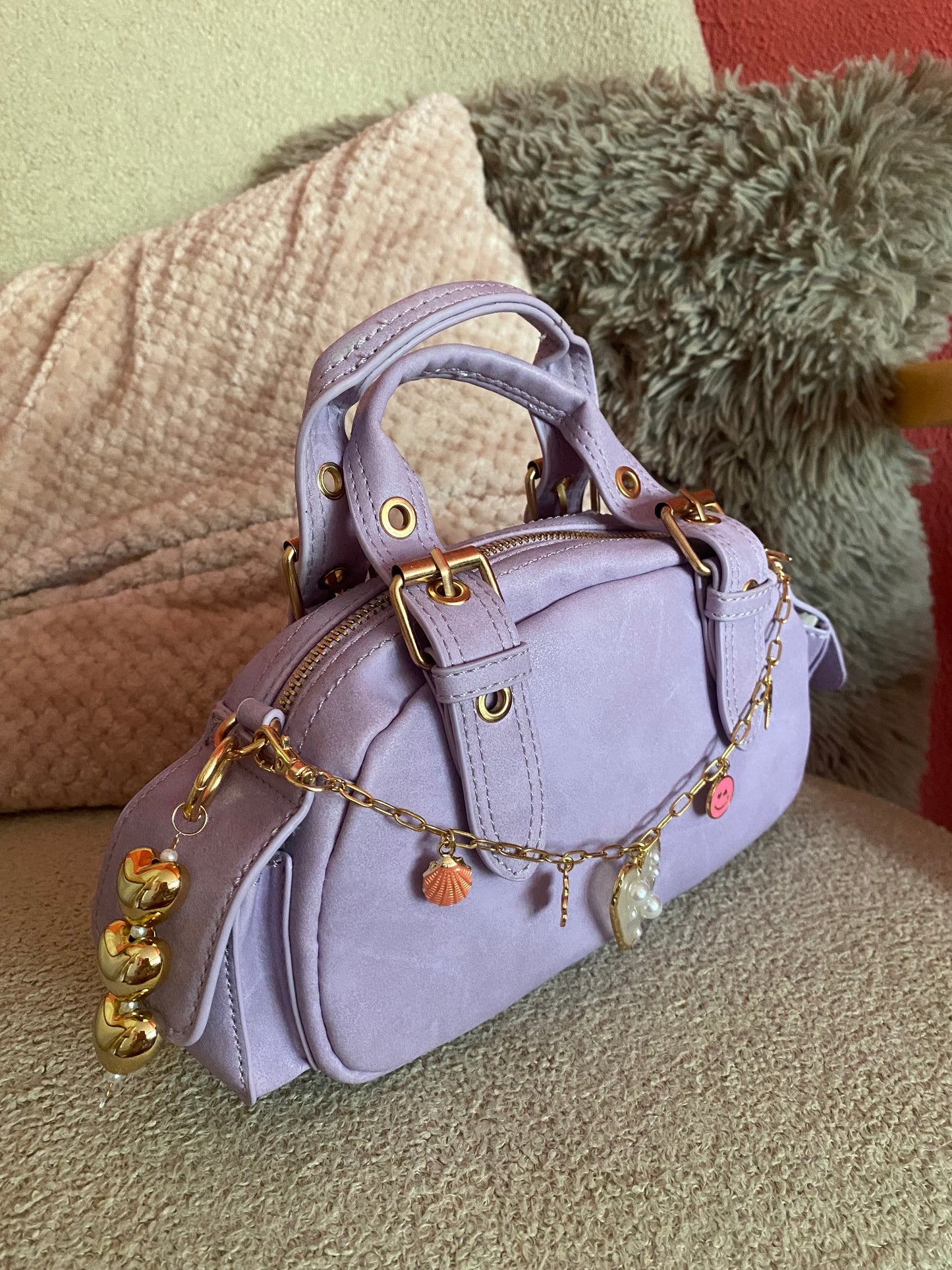 Customized Charmy Bag Purple